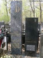 (увеличить фото) г. Москва, Ваганьковское кладбище (уч. № 45), могила Ю.А. Колоскова и его родных (вид 3, фото Евгения Румянцева,  май 2010 года)
