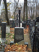 (увеличить фото) г. Москва, Ваганьковское кладбище (уч. № 16). Могила Л.А. Локтева (октябрь 2008 года)