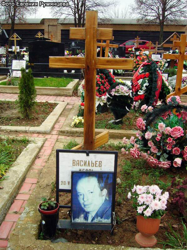 г. Москва, 
Троекуровское кладбище.
Могила И.А. Васильева
(ноябрь 2008 года)