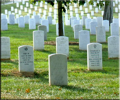 На снимке: Арлингтонское Национальное кладбище.