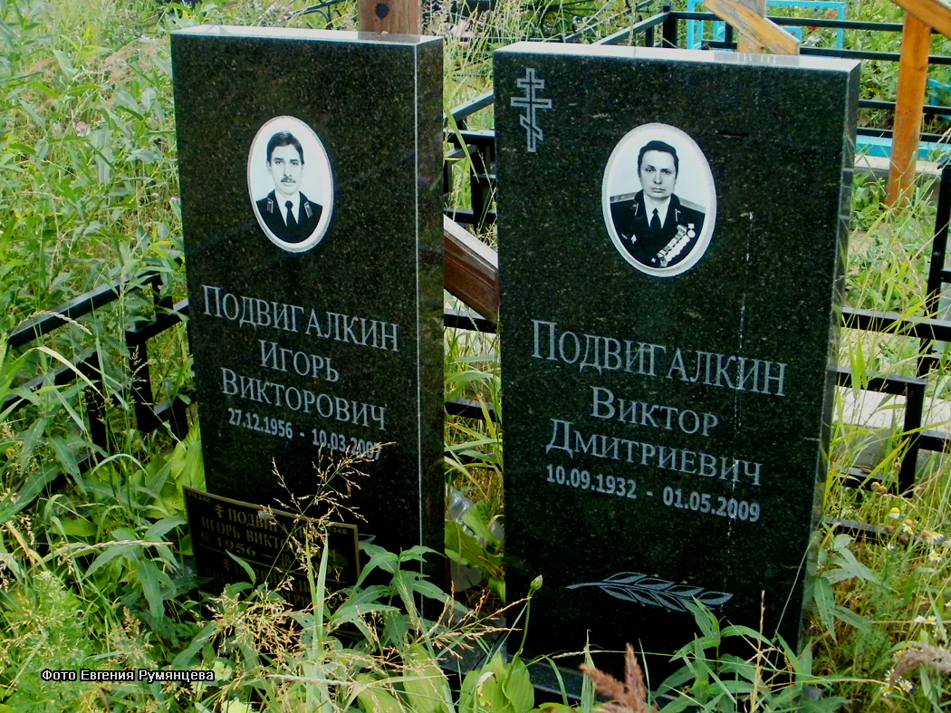 Московская область, Ленинский район, Домодедовское кладбище (уч. № 242), могила В.Д. Подвигалкина (июль 2011 года)