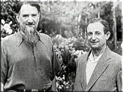 И.В. Курчатов и Ю.Б. Харитон