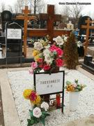 (увеличить фото) г. Москва,  Троекуровское кладбище (уч. № 7г), могила А.Н. Тахвелидзе до установки надгробия (апрель 2012 года)