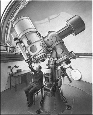 Менисковый телескоп Д.Д. Максутова в Главной (Пулковской) астрономической обсерватории