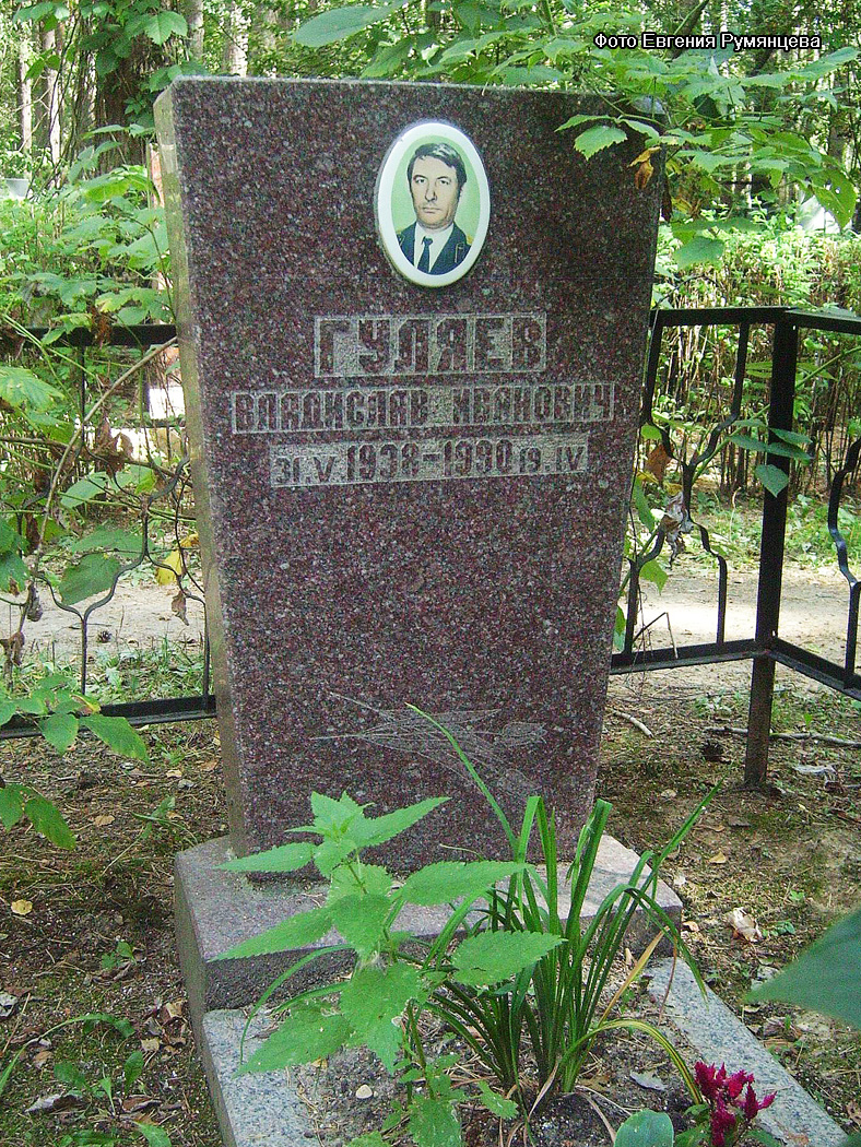 Московская область, Щёлковский район, кладбище деревни Леониха. Могила В.И. Гуляева (май 2008 года)