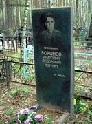(увеличить фото) Московская область, Щёлковский район, кладбище деревни Леониха. Могила А.Ф. Воронова (май 2008 года)