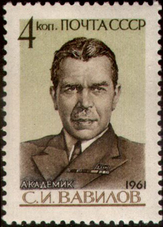 В 1961 году в СССР были выпущена почтовая марка, посвященная С.И. Вавилову