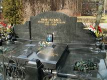 (увеличить фото) г. Москва, Троекуровское кладбище (уч. № 3), могила В.С. Выговского (апрель 2011  года)