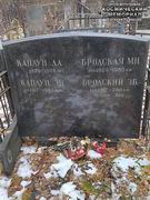 (увеличить фото) г. Москва, Перловское кладбище (уч. № 6). Надгробие на могилах Э.Б. Бродского и членов его семьи (ноябрь 2017 года)