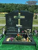 (увеличить фото) г. Москва, Троекуровское кладбище (уч. № 26). Могила Б.В. Бучина после установки надгробия (июнь 2018 года)