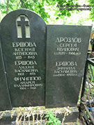 (увеличить фото) г. Москва, Ваганьковское кладбище (уч. № 40), могила З.В. Ершовой (автор фотографии - Genry, сайт http://pogost.info)