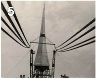 (увеличит фото) г. Москва. Начало 1960-х годов. Строительство Монумента "Покорителям космоса" (фотография с сайта Музея космонавтики "Космический символ Столицы")