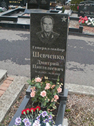 (увеличить фото) г. Москва, Троекуровское кладбище (уч. № 5), могила Д.П. Шевченко (ноябрь 2014 года)