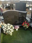 (увеличить фото) г. Москва, Троекуровское кладбище (уч. № 20), могила В.П. Зацепина после установки надгробия (ноябрь 2014 года)